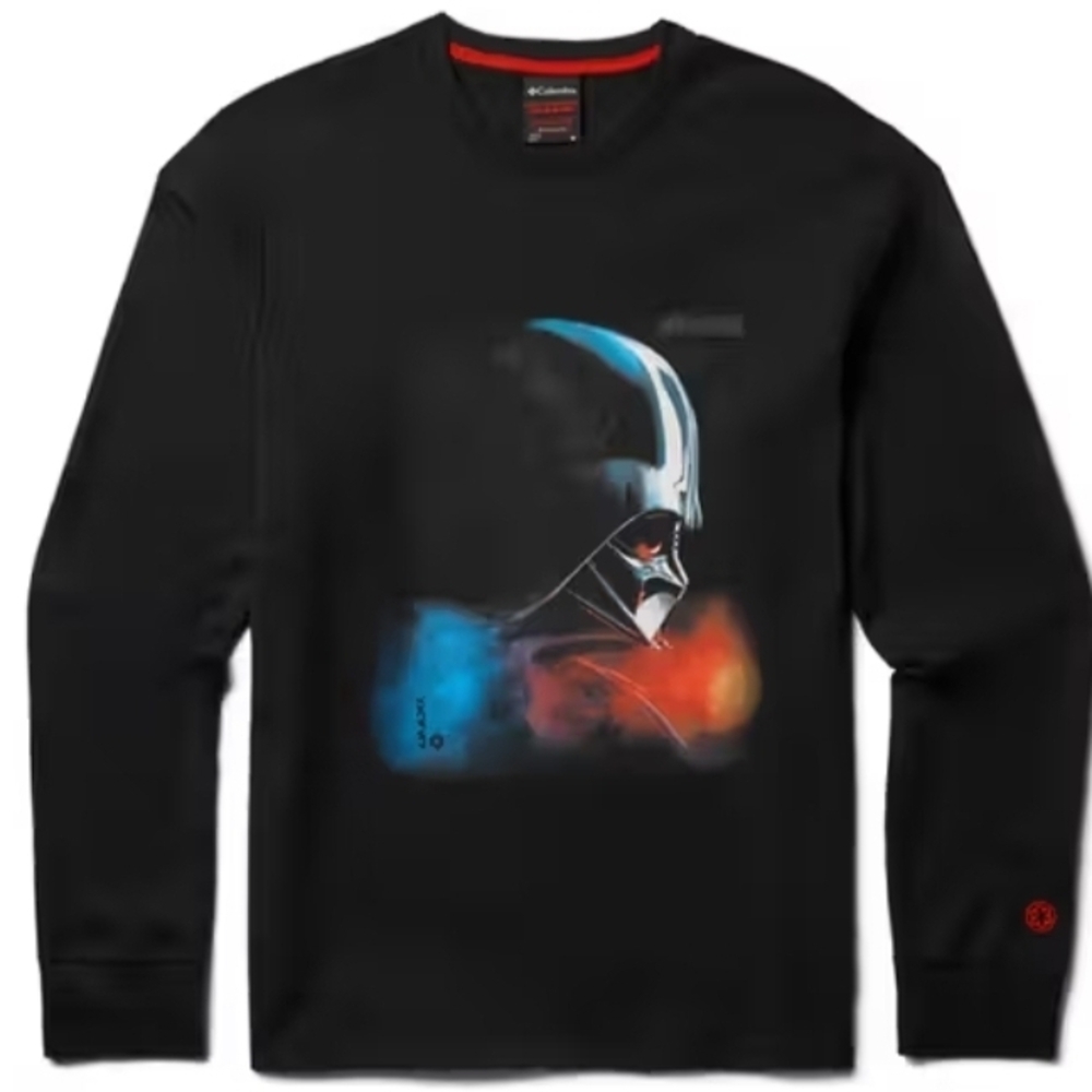 Black Star Wars Darth Vader Graphic Sweatshirt Long-sleeve.